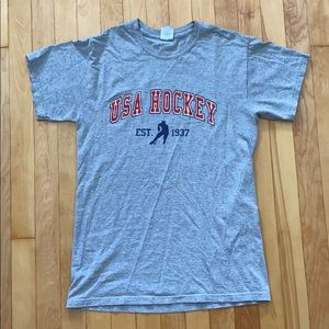 Gray USA Hockey T shirt
